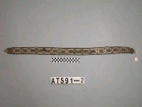 藏品(瑪瑙珠銀鍊飾帶)的圖片